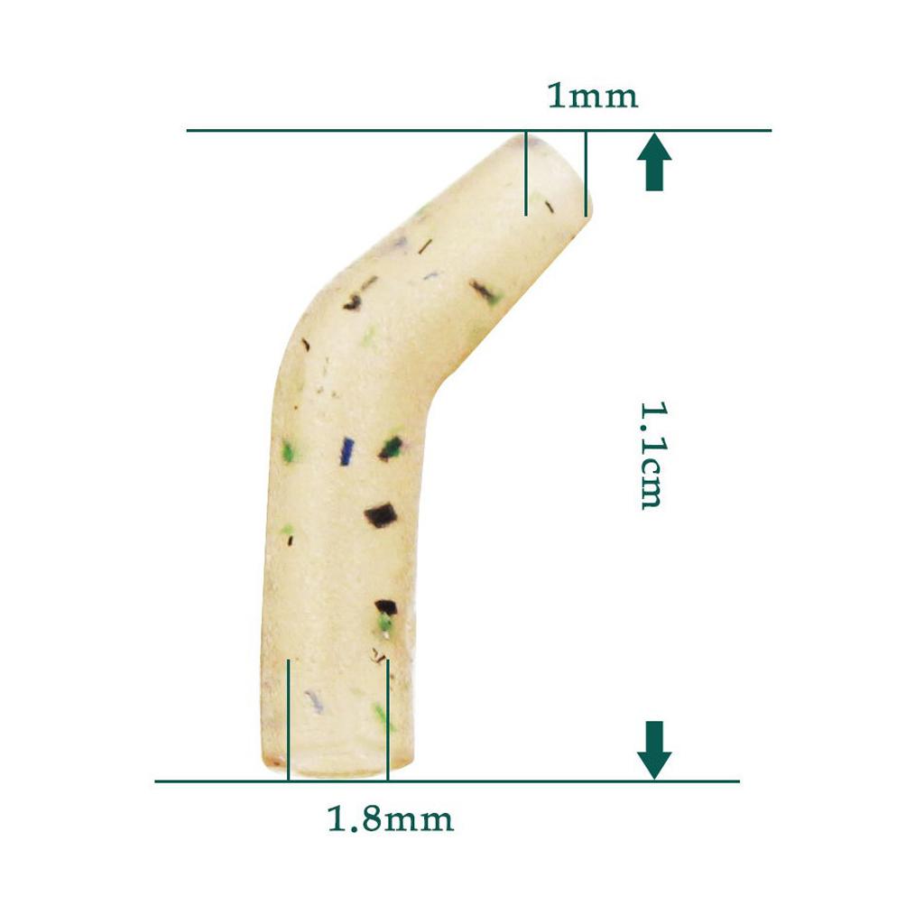 30pcs Rubber Hook Aligner Carp Fishing Line Aligner Hair Rigs Tackle Camo