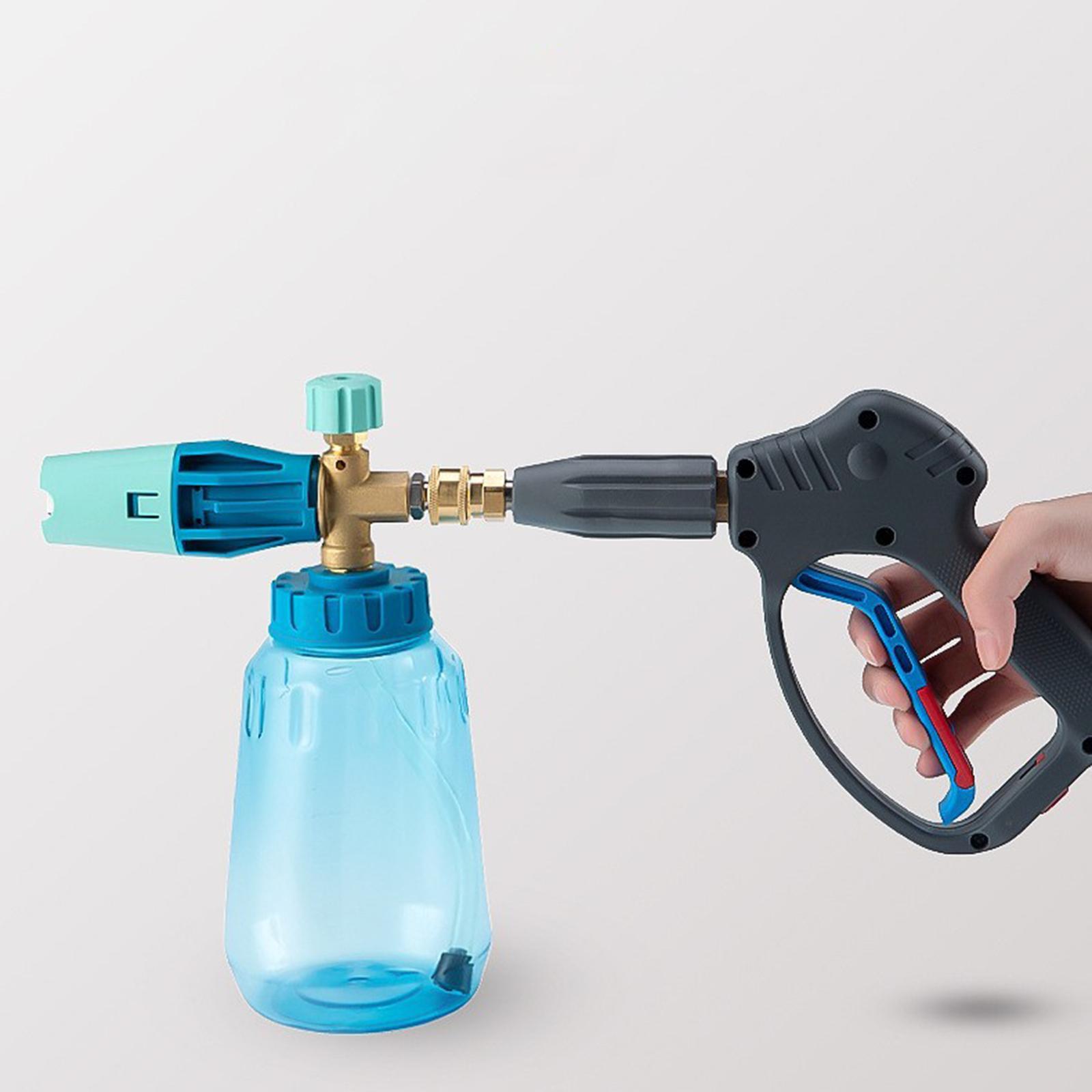 Handheld Garden Watering Pump Foam Sprayer Light Blue