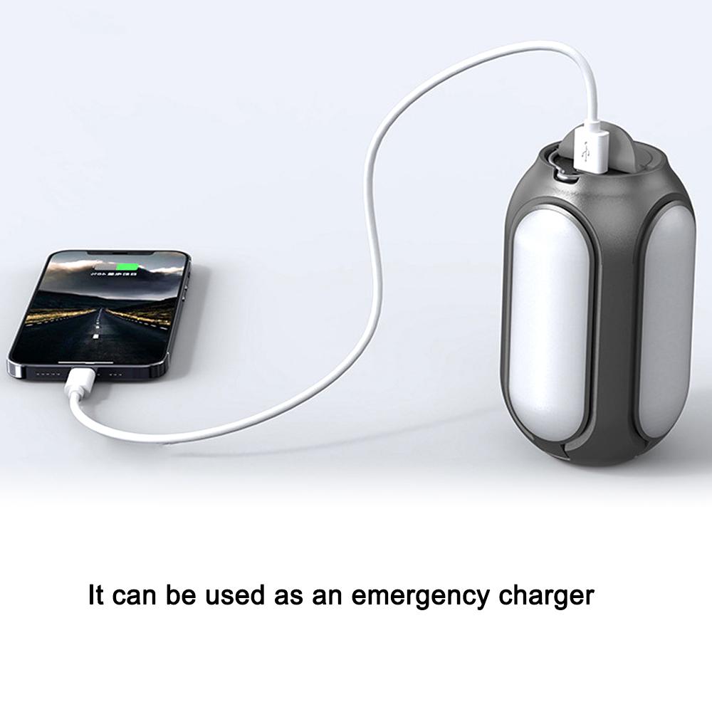 Outdoor Portable LED Camping Light USB Rechargeable Bright Lantern Large Capacity Emergency Lamp Street Stall Lighting