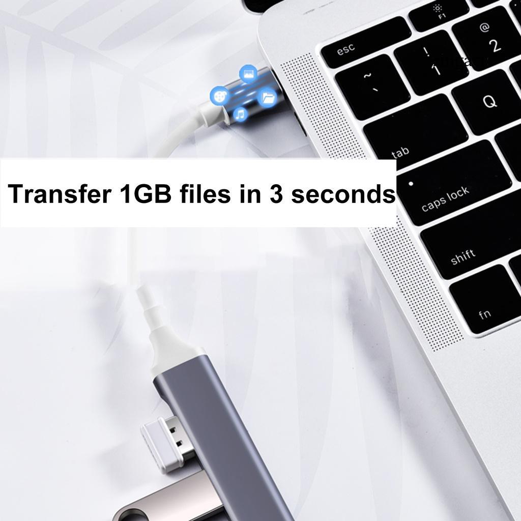 Bộ Chia 4 Cổng Type-C / Usb Hub Cho Bàn Phím / Chuột Máy Tính