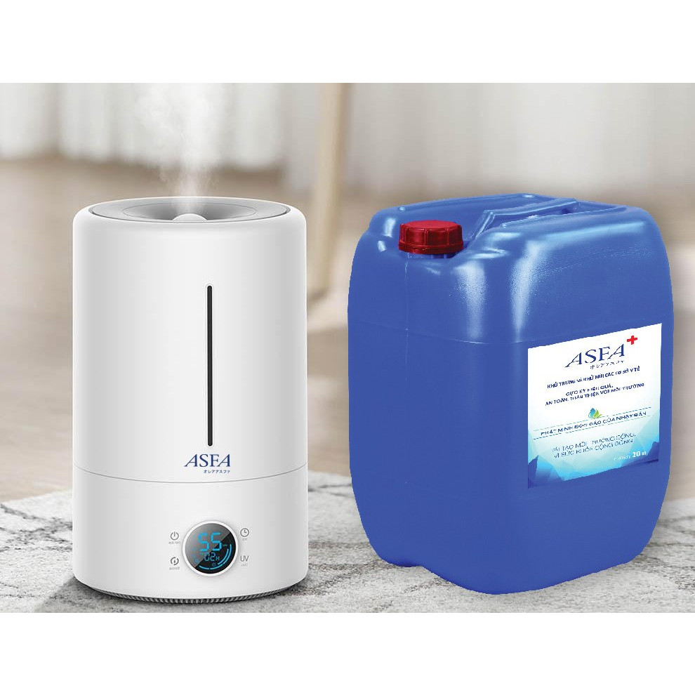Nước kháng khuẩn, khử mùi ASFA (20 lít) &amp; Máy phun sương lớn (5 lít)