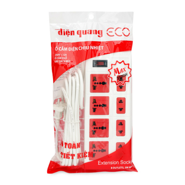 Ổ cắm Điện Quang ECO ĐQ ESK 5WR 8ECO - Hàng chính hãng