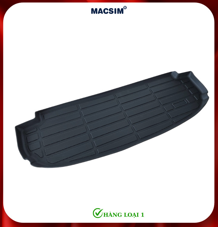 Thảm lót cốp xe ô tô Hyundai Custin nhãn hiệu Macsim chất liệu TPE màu đen hàng loại 2