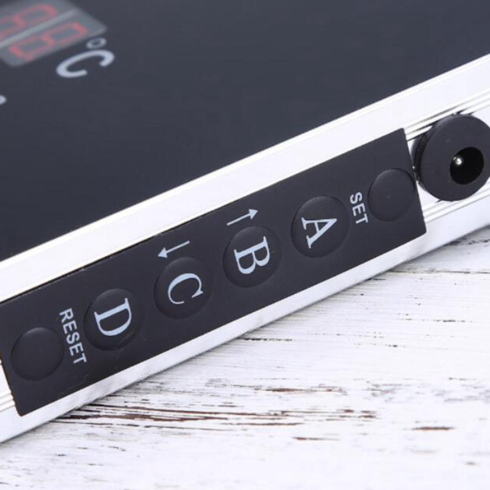 Desk Digital Alarm Clock Display Calender Temperature Bedroom Bedside Clock for Home Office Decor