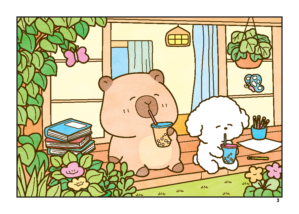 Sách Tô Màu - Nhật Ký Của Capybara