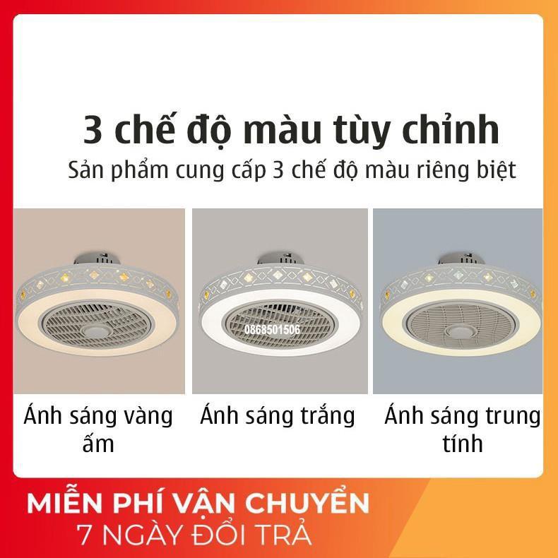 Đèn quạt HARZO kiểu dáng độc đáo, sang trọng trang trí nội thất hiện đại - kèm điều khiển từ xa .