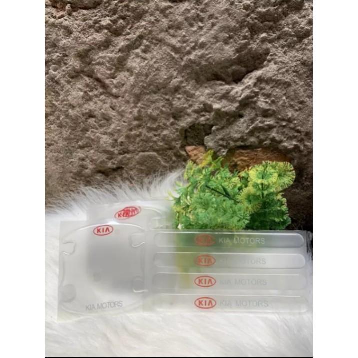 Bộ 8 Miếng dán Silicon chống xước hõm tay nắm cửa Ô tô, Miếng dán chống xước, làm từ chất liệu decal nylon trong suốt