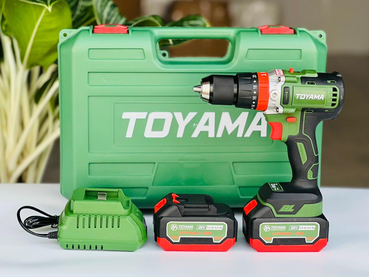 MÁY KHOAN ĐỘNG LỰC 13MM DÙNG PIN 21V TOYAMA Z-9 - HÀNG CHÍNH HÃNG