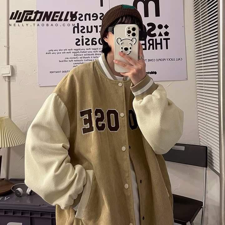 Áo khoác nam nữ thể thao ulzzang 3 sọc màu be Áo sweater hoodie nỉ bông kiểu dáng thể thao form rộng unisex K33