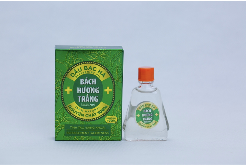 Tinh dầu Bách Hương Trắng, chai 7ml, 100% tinh dầu bạc hà thiên nhiên