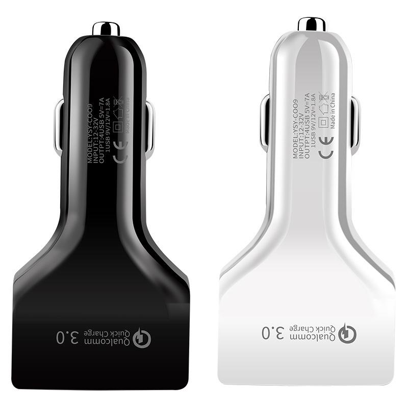Tẩu Sạc Điện Thoại 4 Cổng USB 5V 3.1A Cho Xe Hơi
