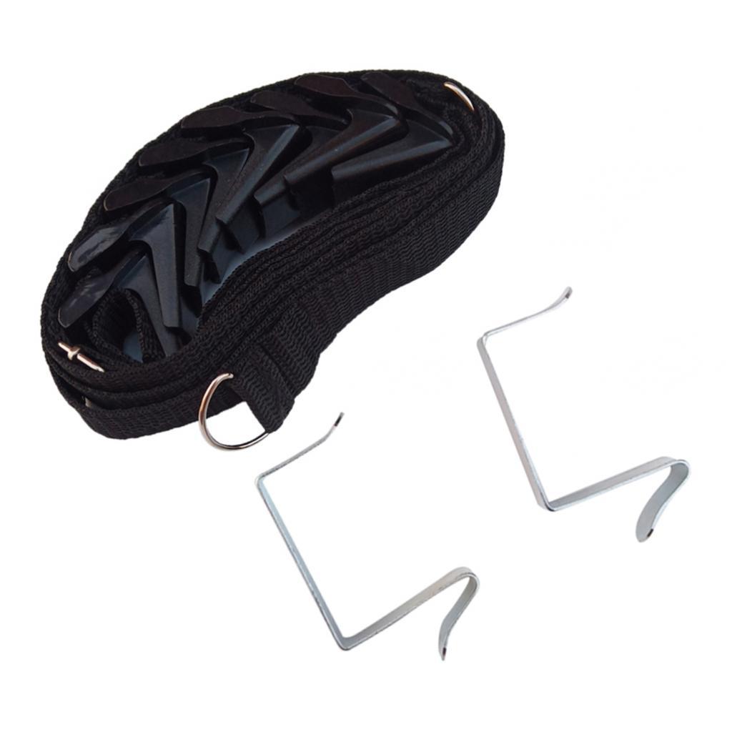 8 Hooks Over Door Hanger Hat Umbrella Rack Organizer Rack Holder Black