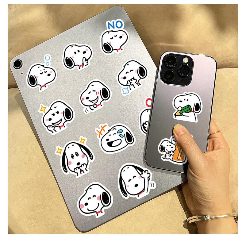 Sticker SNOOPY ICON hoạt hình trang trí mũ bảo hiểm,guitar,ukulele,điện thoại,sổ tay,laptop-mẫu S137