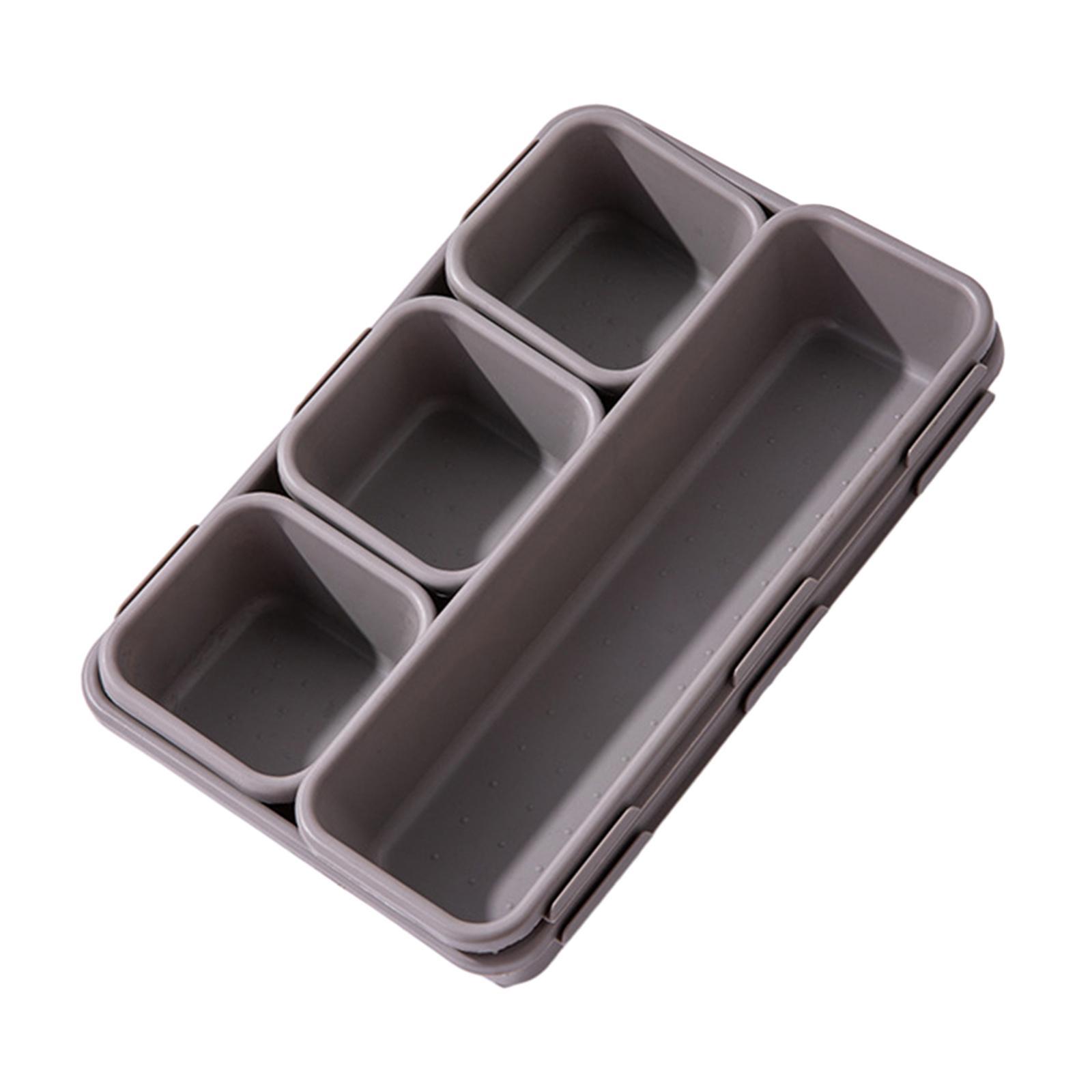 8 Pieces Drawer Organizer Tray Desk Stationery Storage Box for Study Bedroom