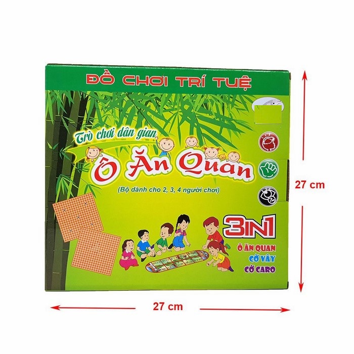 CỜ Ô ĂN QUAN 3IN1 -Vây, Caro, Ăn Quan- Trò Chơi Dân Gian Phát Triển Trí Tuệ