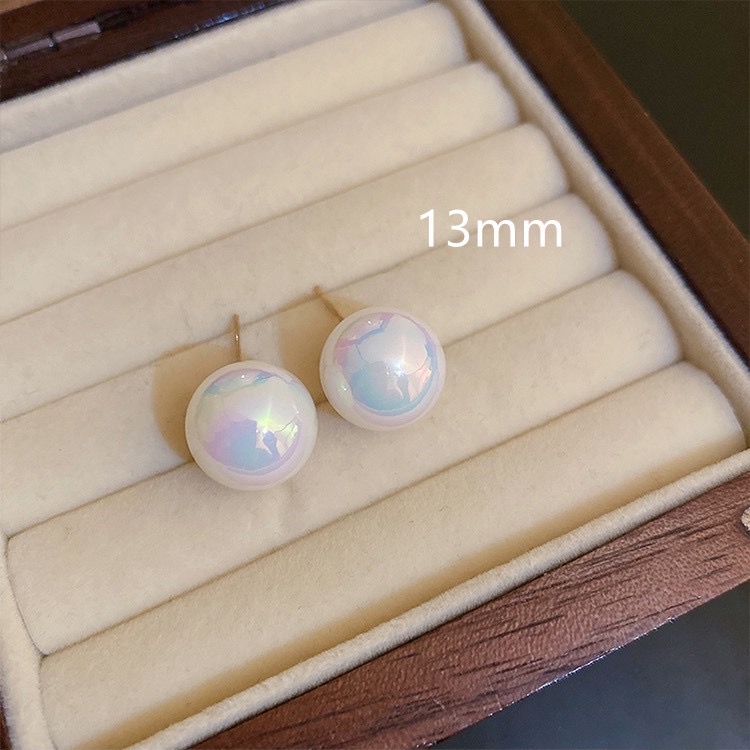 Khuyên tai ngọc trai nhân tạo lấp lánh nhiều size bông tai nữ sát tai sang trọng kiểu hàn quốc
