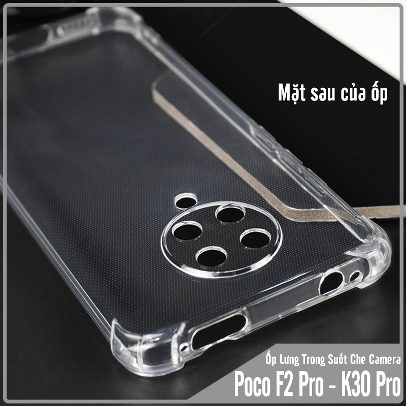 Ốp lưng cho Poco F2 Pro - Redmi K30 Pro - K30 Ultra TPU Trong Suốt Che Cam