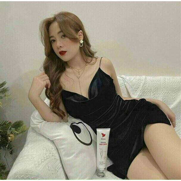 Đầm Nhung 2 Dây,Đầm Nhung 2 Dây Hở Lưng Quyến Rũ Thời Trang Nữ Phù Hợp Mọi Phong Cách