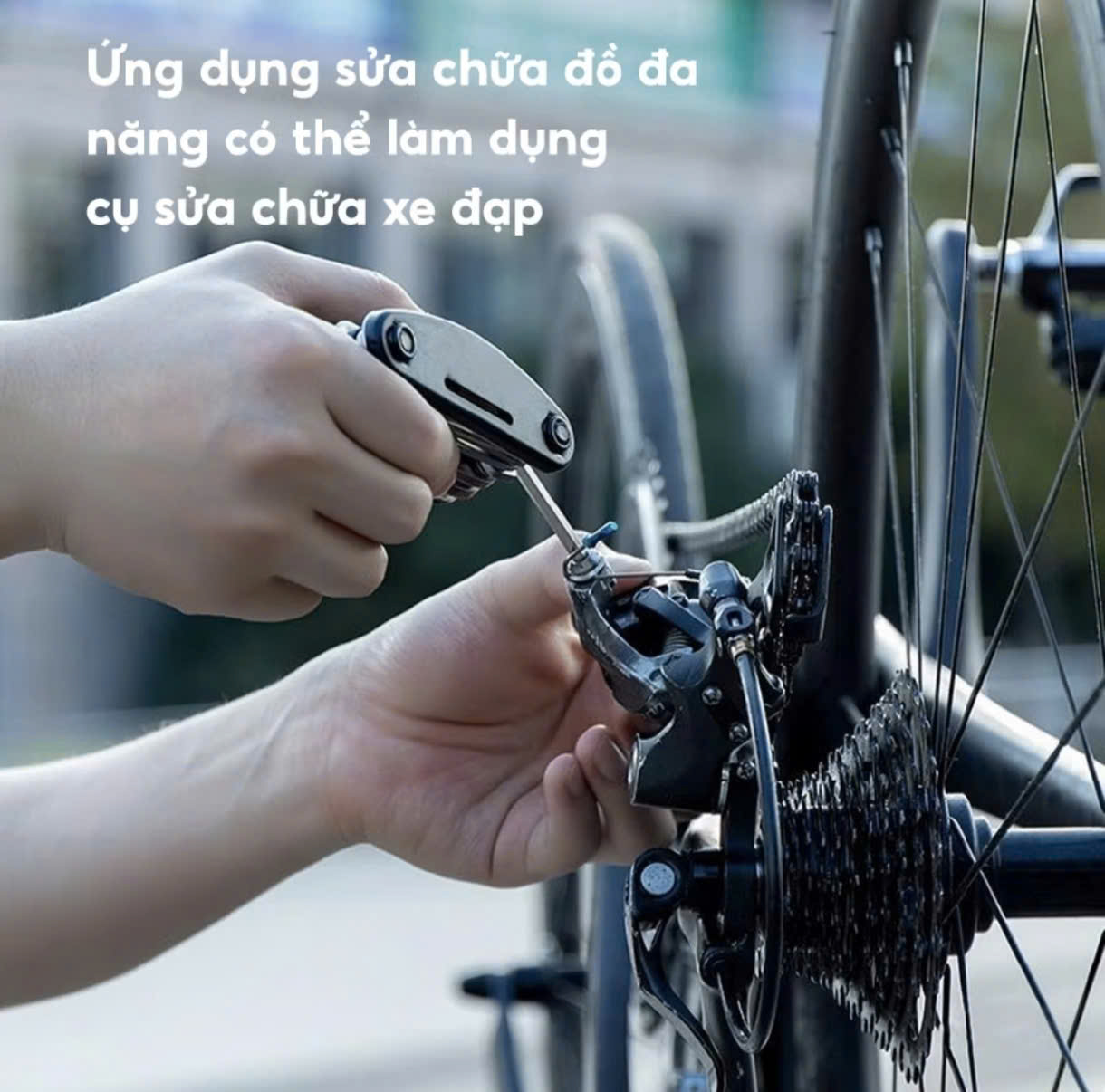 Bộ Lục Giác 16 Chi Tiết Sửa Chữa Xe Đạp Xe Máy Đồ Dùng Đa Năng Có Tua Vít Tiện Lợi Thép Không Gỉ