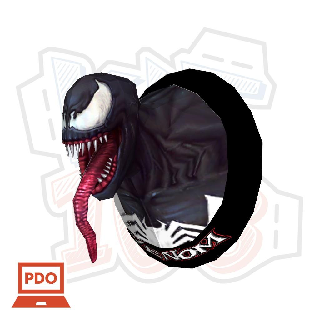 Mô hình giấy Anime Game Đầu Venom gắn tường