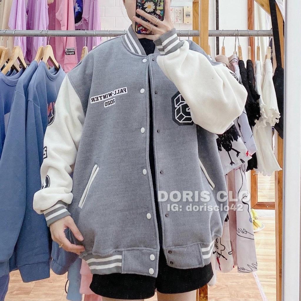 ÁO KHOÁC NỈ NAM NỮ KIỂU DÁNG BOMBER FALL WINTER CỰC ĐẸP CHẤT LỪ