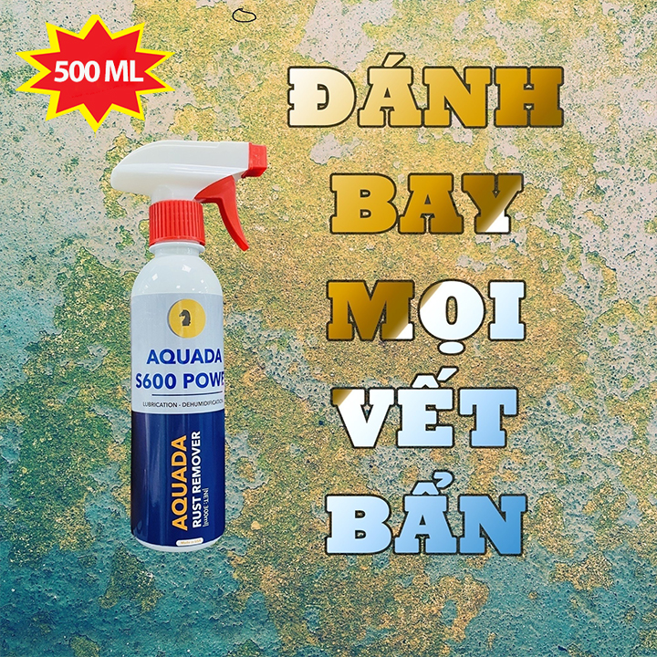 [ Tặng Khăn] Chai Xịt Tẩy Rửa Nhà Bếp, Gia Đình Aquada S600 Power 500ml - Tẩy Mọi Bề Mặt, Vật Dụng Nhà Bếp, Đồ Gia Dụng