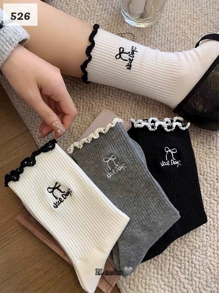 SET 5 ĐÔI TẤT VỚ NƠ NỮ DỄ THƯƠNG MÃ 54 DÀNH CHO NỮ