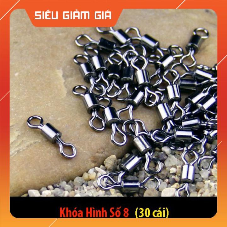 Mà ní buộc Trục câu đài, Khóa Link hình số 8 đủ các size 30 chiếc - ĐỒ CÂU NGỌC HẢI [Giá rẻ