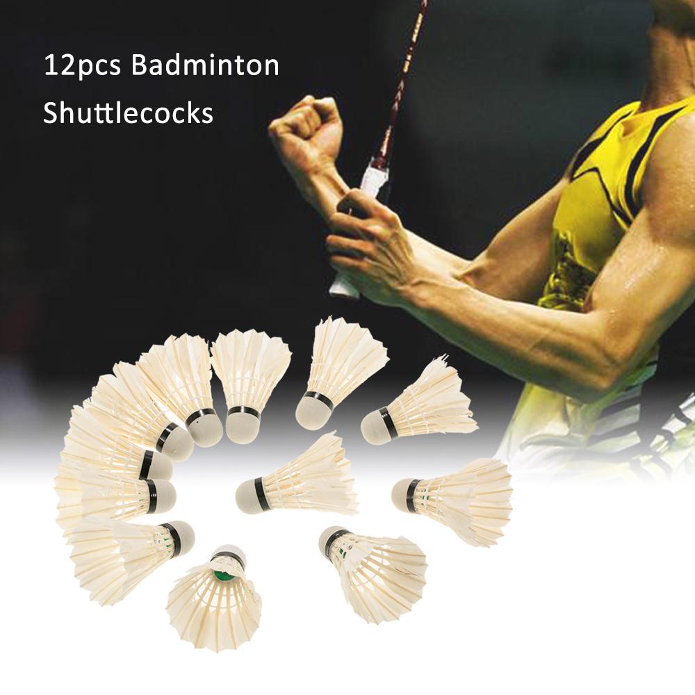 Set 12 Quả Cầu Lông Ngỗng / Lông Vũ Chuyên Dụng