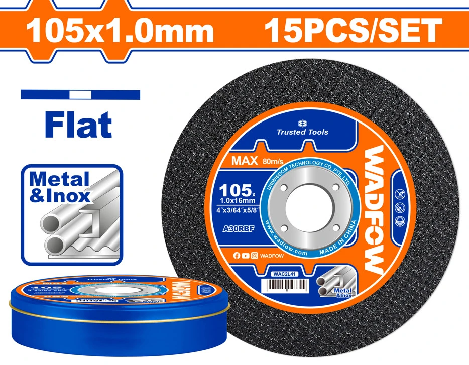 BỘ 15 ĐÁ CẮT KIM LOẠI 105X1X16MM WAC2L41 WADFOW - HÀNG CHÍNH HÃNG