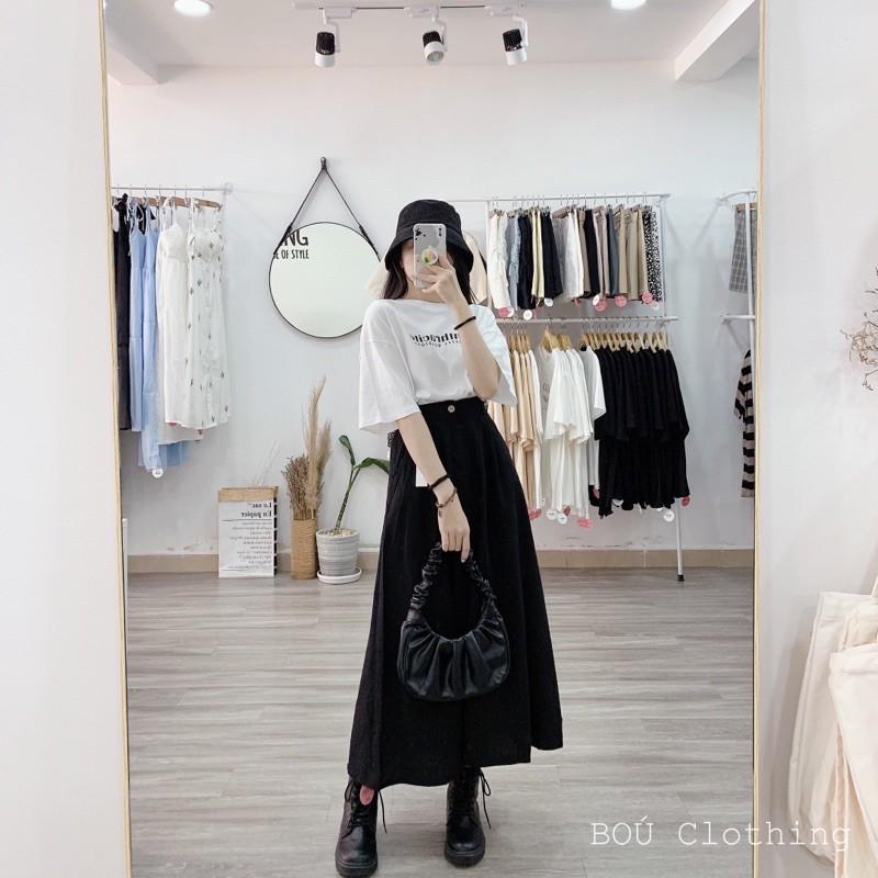 Chân váy kaki dài cho Nữ