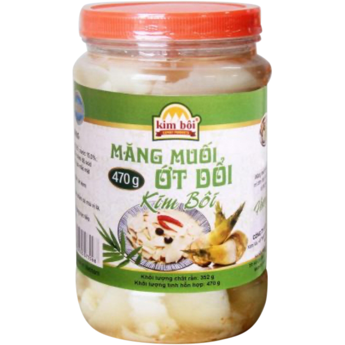 Măng Muối Ớt Dổi Kim Bôi 470g