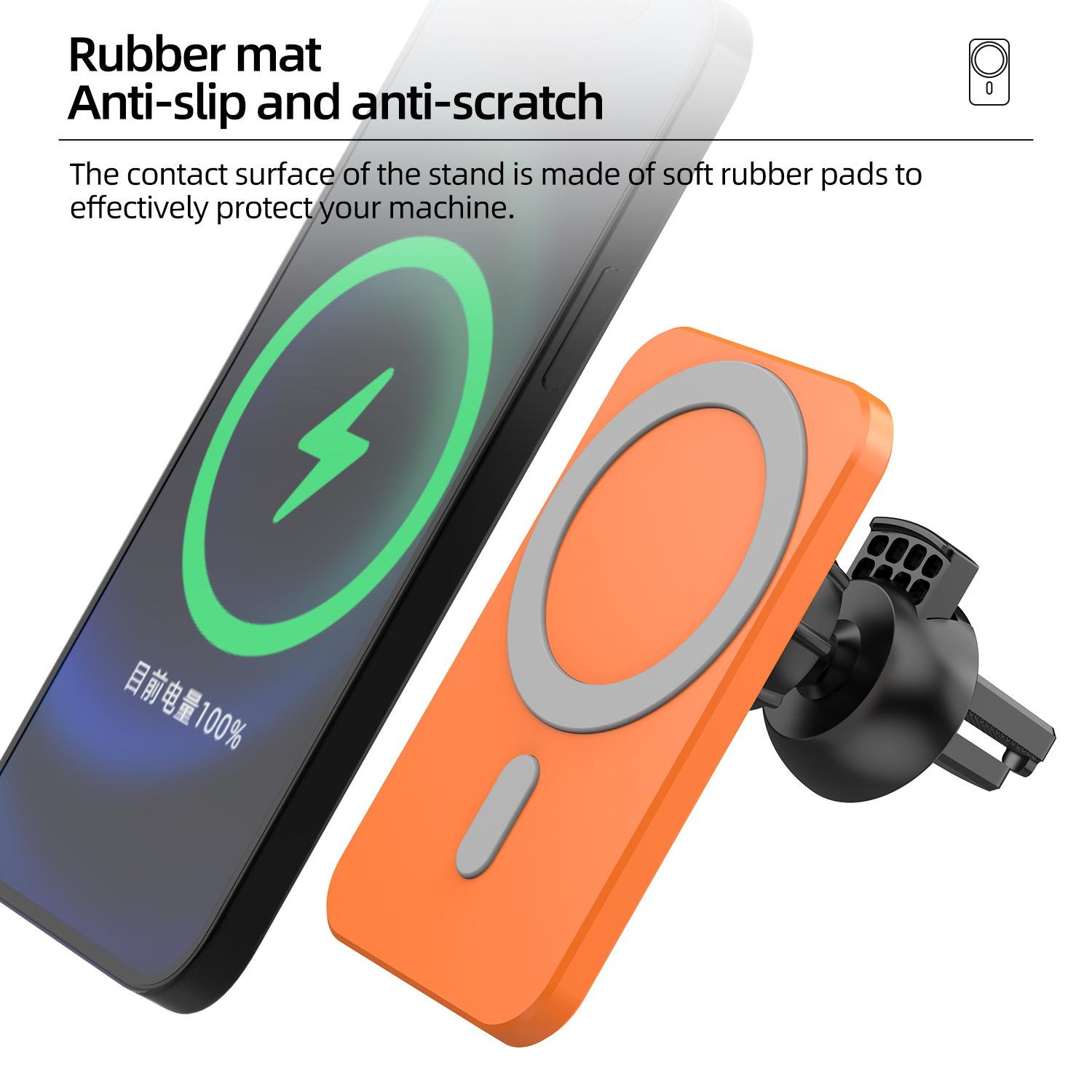 Zmonlinery 15W Bộ sạc xe không dây từ tính cho iPhone 12 13 Pro Max Sạc điện thoại Sạc từ tính cho iPhone 12 13 Mini