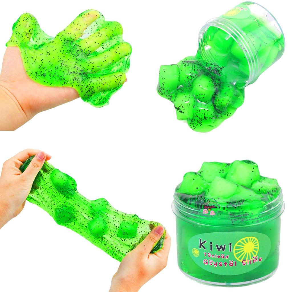 FOLLOW TẶNG 3KHÀNG CÓ SẴNFruit Slime Chất Nhờn Ma Quái Hoa Quả Kiwi dẻo hũ 200g