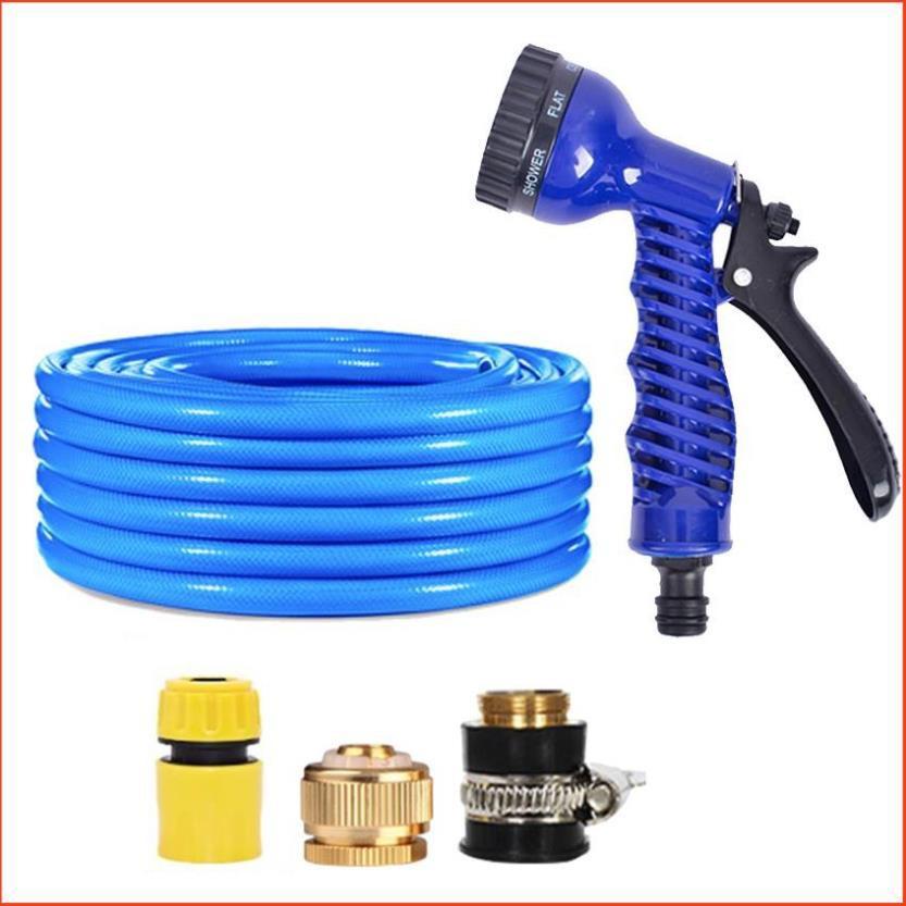 Bộ dây và vòi xịt tăng áp lực nước,rửa xe, tưới cây 7-10m  206843
