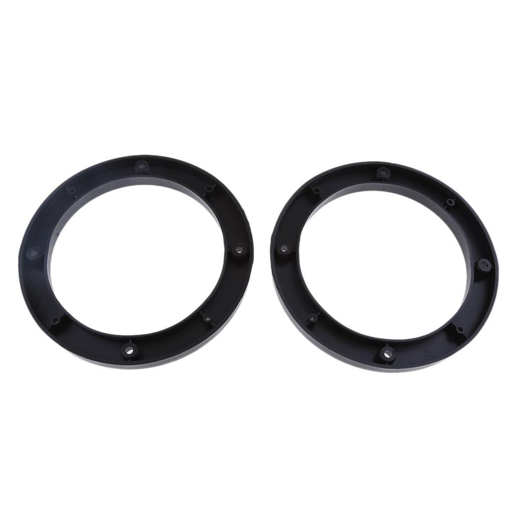 2X 2x Universal 5inch Car Speaker Spacer Adapter Bracket Holder Black