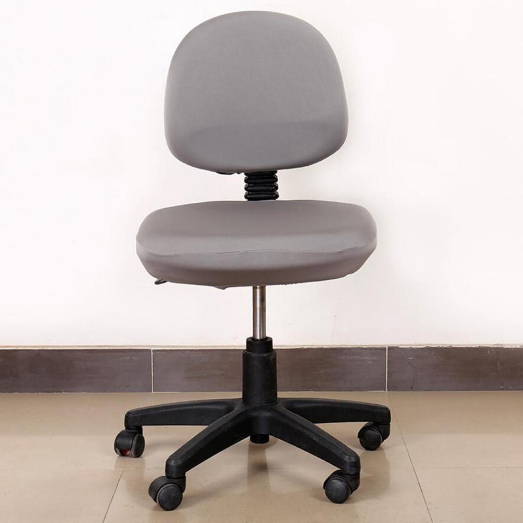 2pcs Elastic Office Chair Seat Cover Swivel Stool Chair Cover for Kitchen