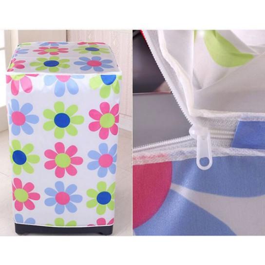 Áo trùm máy giặt cửa trên - vải dù - từ 9-10kg - màu ngẫu nhiên