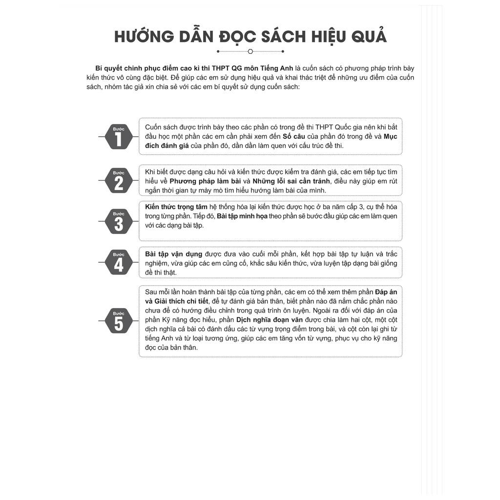 Sách bí quyết chinh phục điểm cao kì thi THPT Quốc gia môn Tiếng Anh