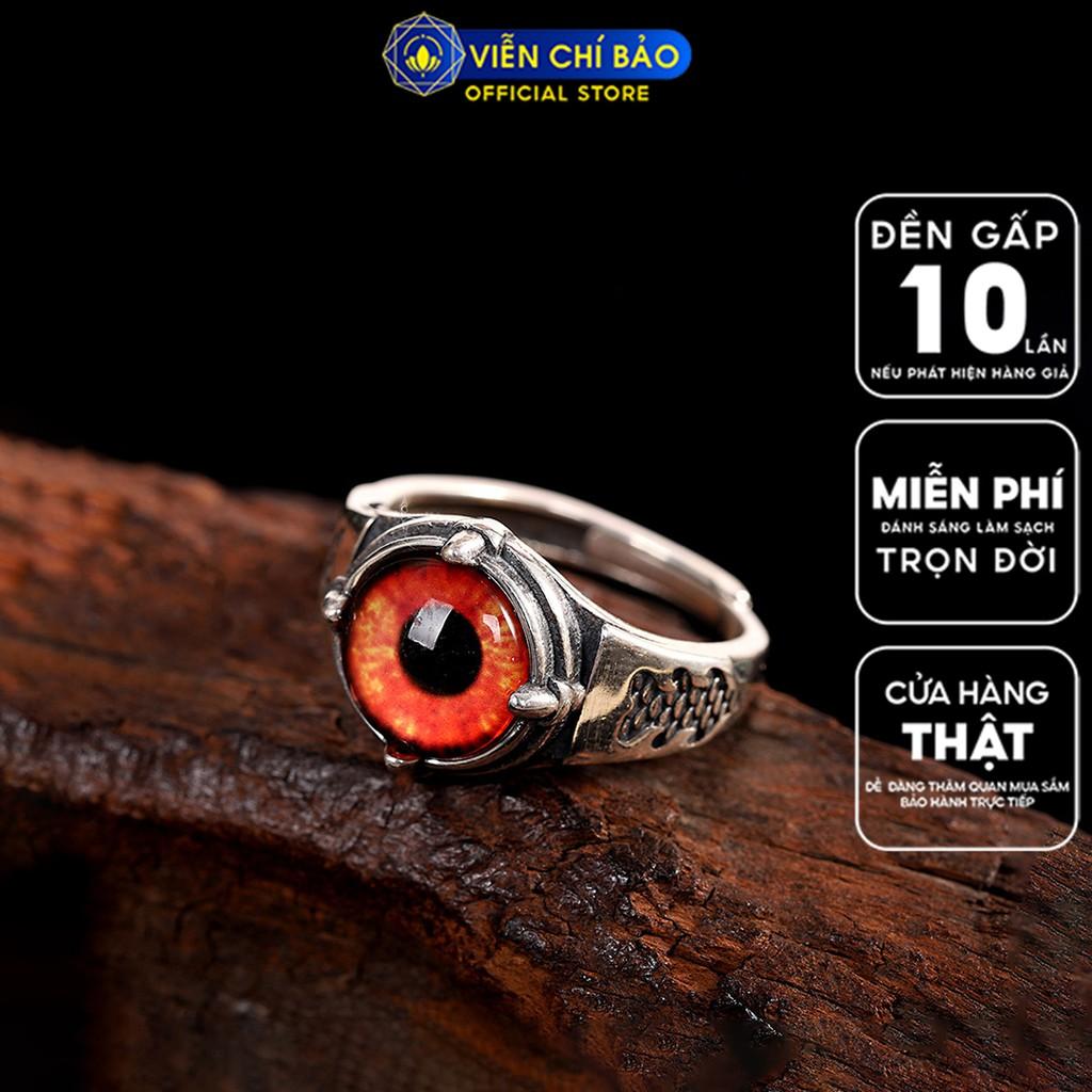 Nhẫn bạc nam Mắt quỷ chất liệu bạc Thái 925 thời trang phụ kiện trang sức nam Viễn Chí Bảo N100008