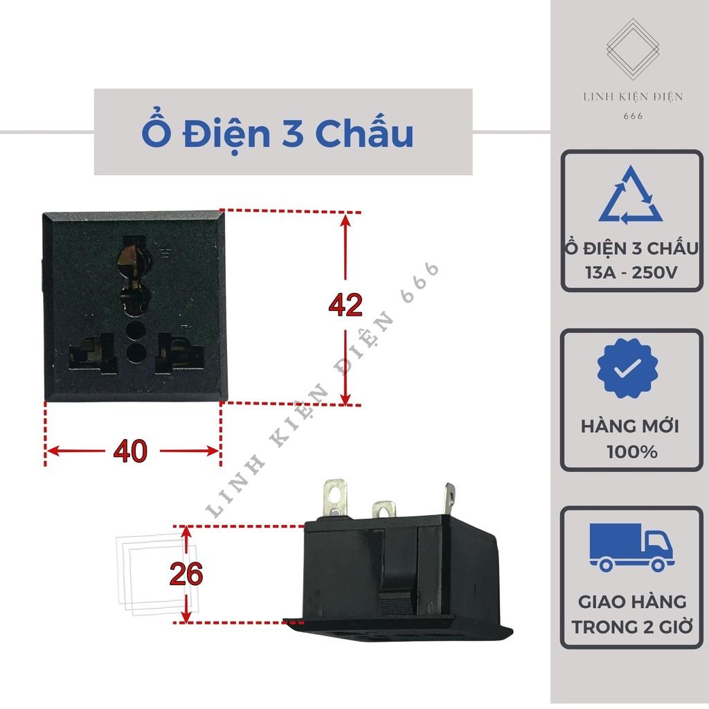 Ổ Cắm Điện 3 Chấu 2 Chân Dẹt Ổ Điện Đa Năng Thông Minh
