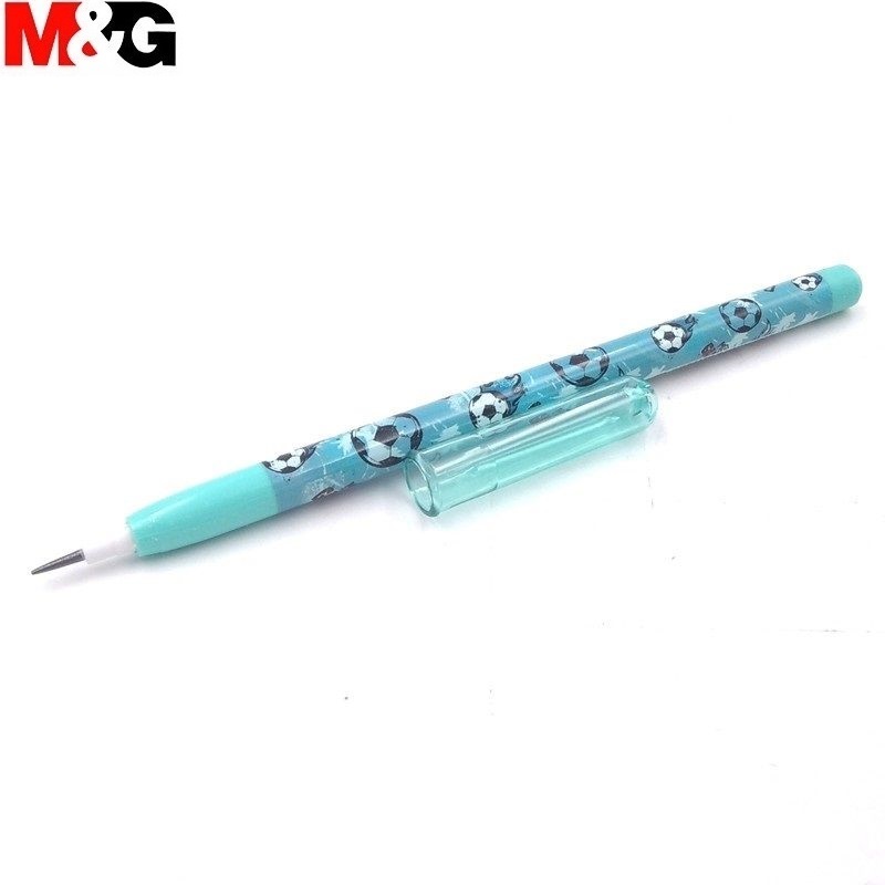 Bút chì khúc HB M&amp;G -  AMPQ1674 thân bút màu xanh