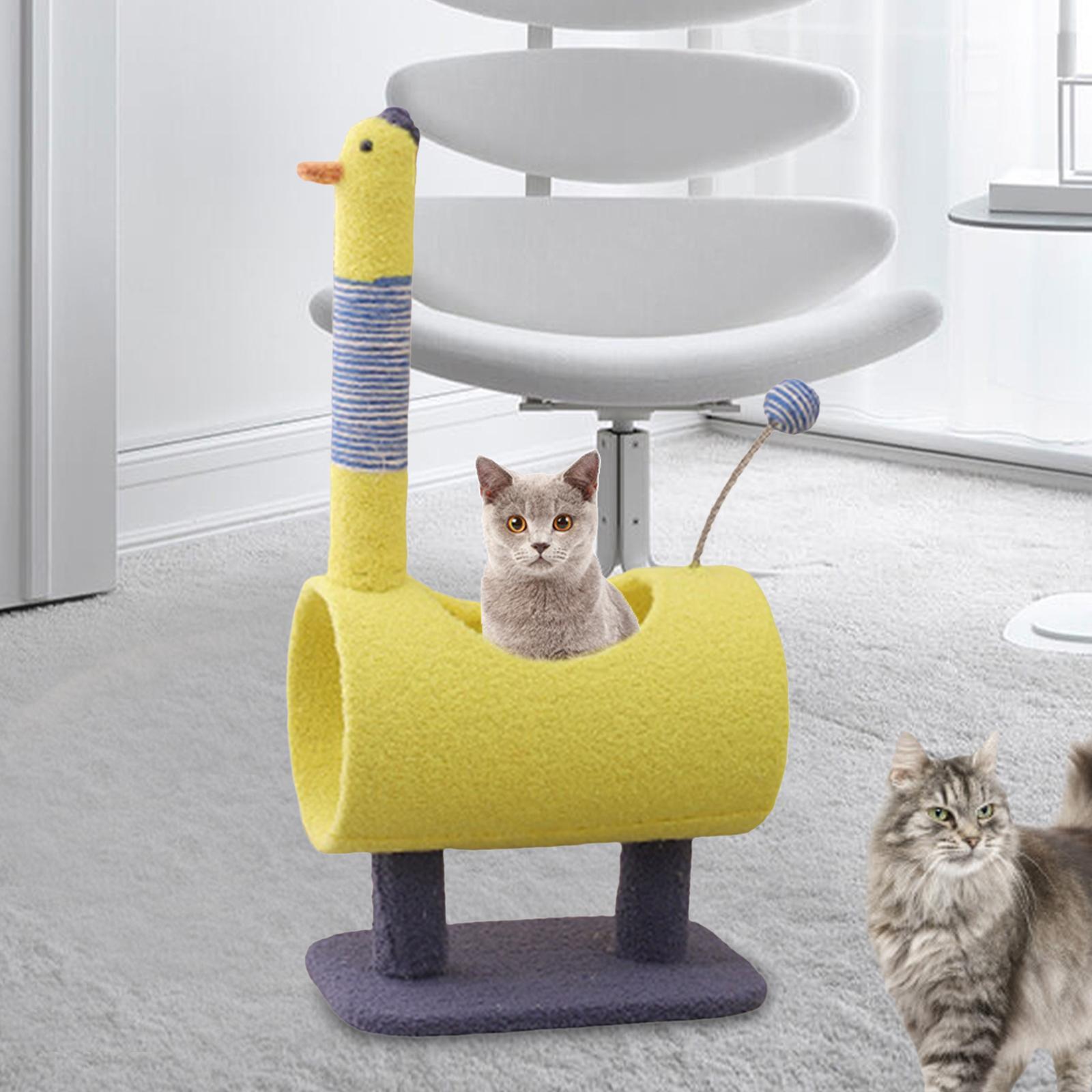 Plush Cat Climbing Cat Interactive Toys Stable Base Durable
