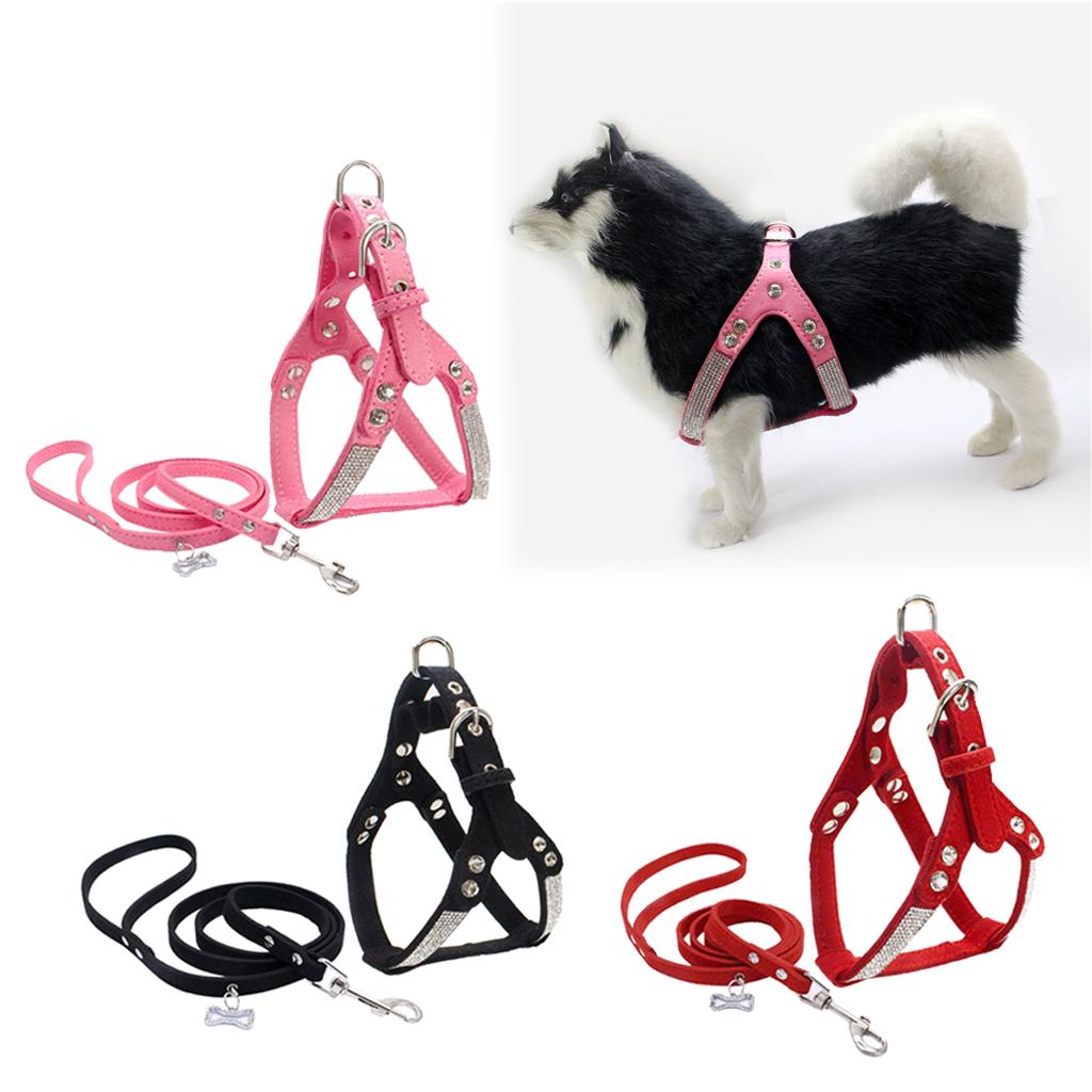 Adjustable Pet Dog Harness Anti-Twist Leash Set for Small Medium Large Dogs