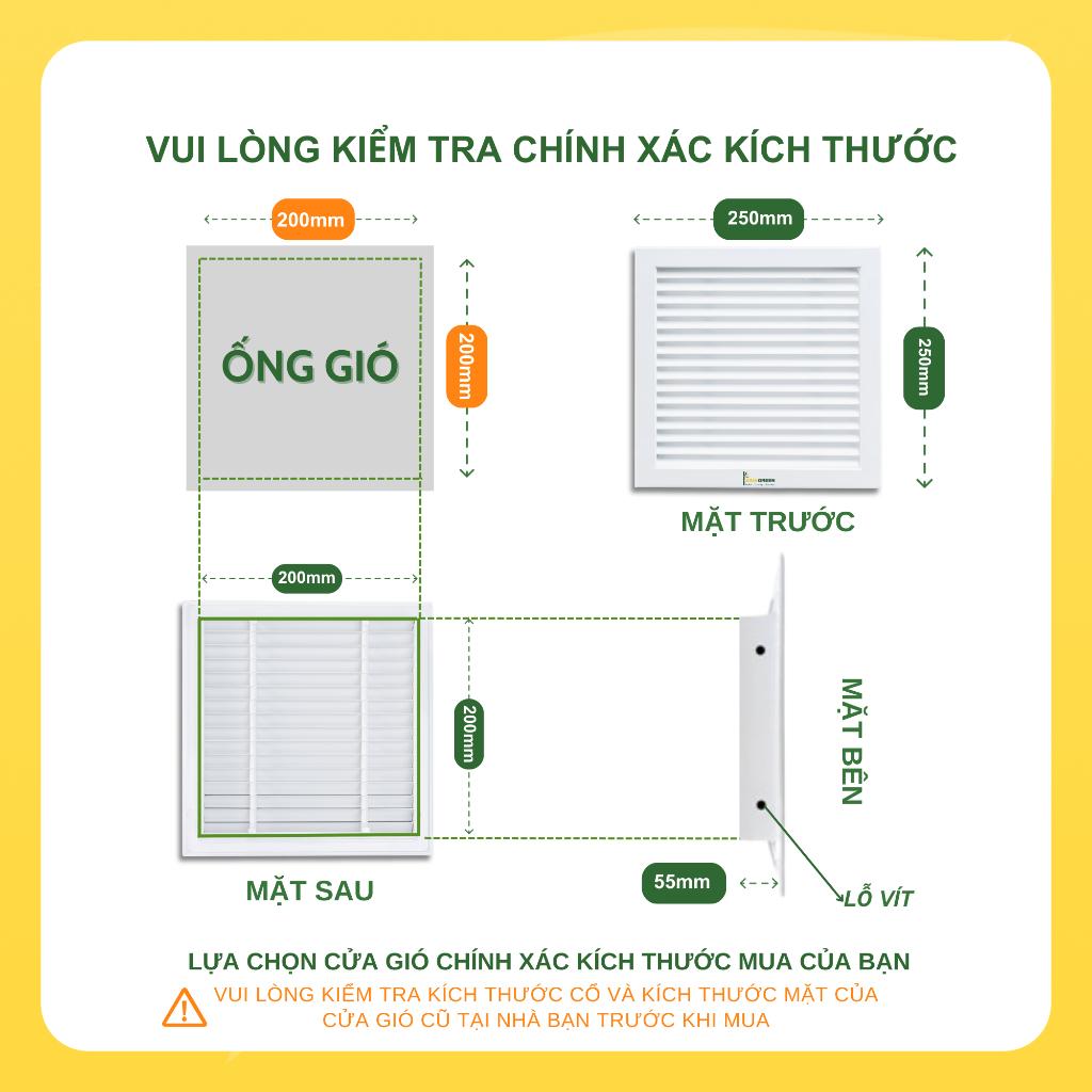 ASIA GREEN - Cửa Gió Nan Cong, Loại Bỏ Bụi Bẩn, Sơn Tĩnh Điện Hàng chính hãng (Bao gồm VAT)