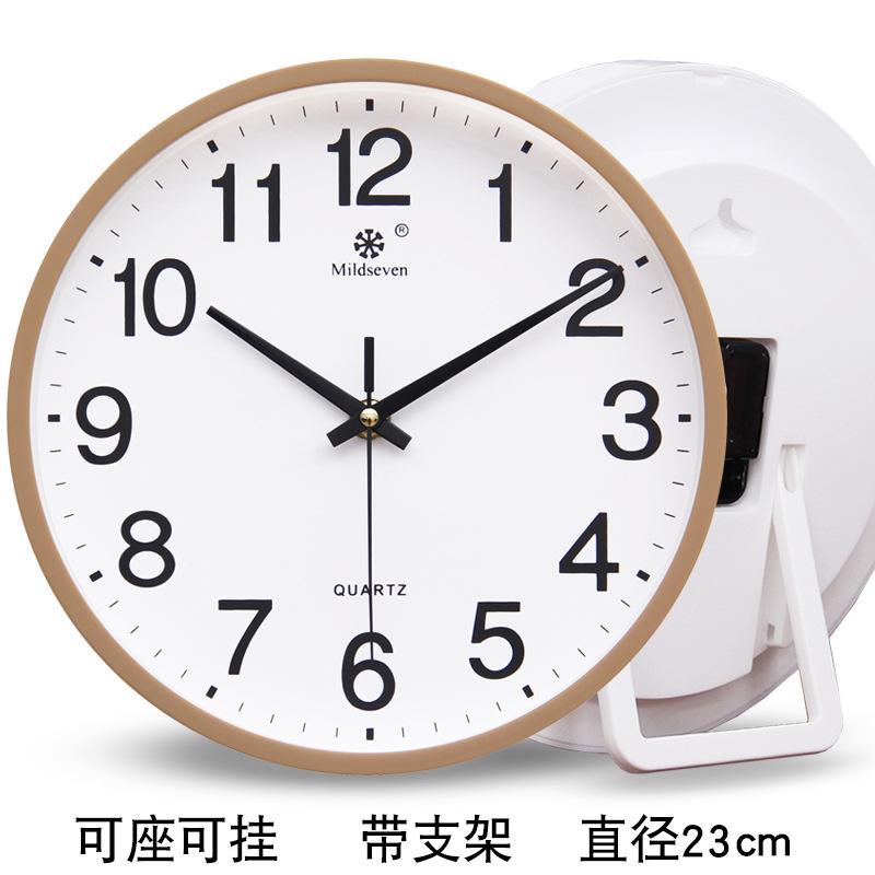 Phong cách mới nhất đồng hồ bệ đồng hồ treo tường phòng khách đồng hồ thời trang trẻ em cá tính sáng tạo đồng hồ treo tường bầu không khí đồng hồ tròn đồng hồ thạch anh