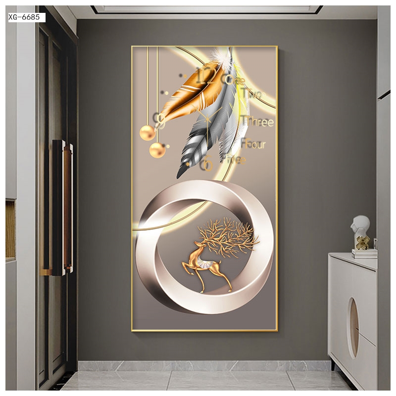 Đồng Hồ Decor Tường Hình Khối 3D Động Vật Và Thiên Nhiên Chạy Pin, Kim Trôi Không Gây Ồn