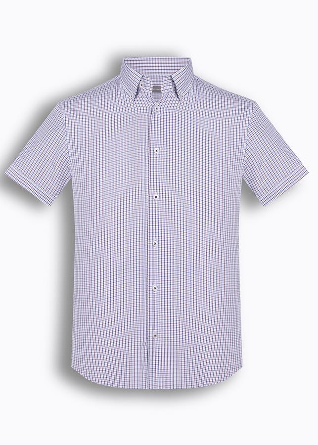 Áo Sơ Mi Nam Tay Ngắn Họa Tiết The Shirts Studio Hàn Quốc TD42F2104