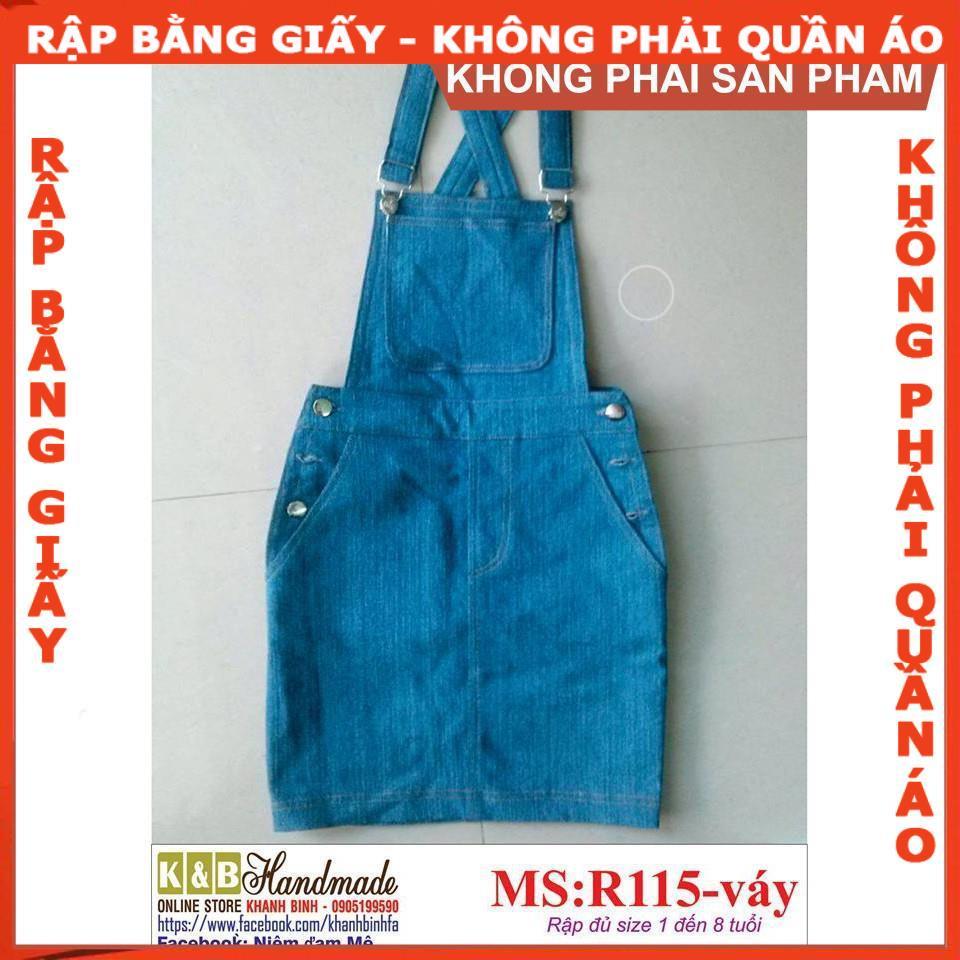 Rập giấy mã R115 váy (BẢN VẼ)