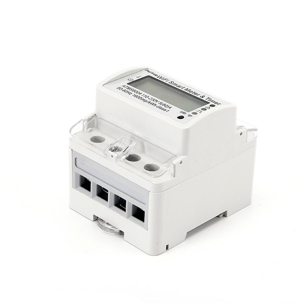Tuya WiFi Intelligent 4P Electricity Power Meter DIN-rail Mounting Multi-energy Current Monitor Mobilephone APP Remotely Control Device